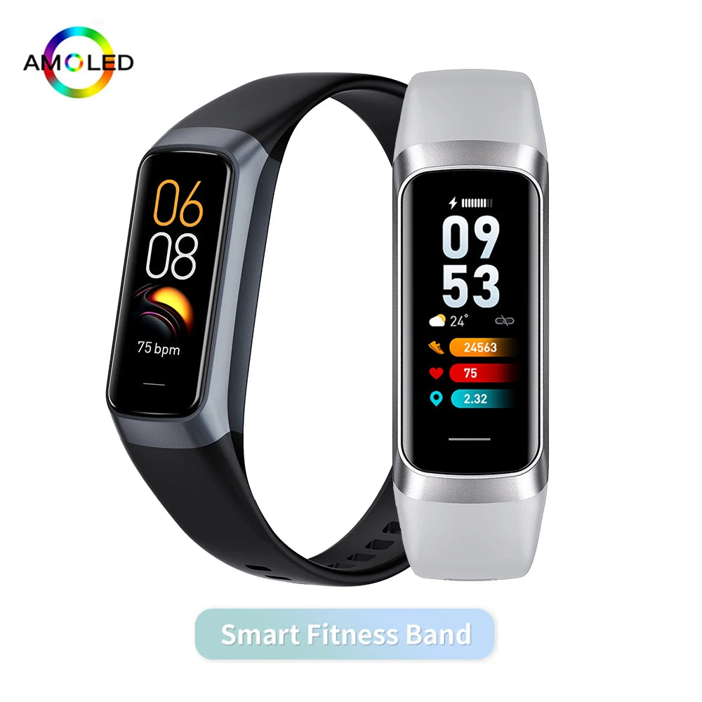 AMOLED Smartwatch Body Temperature Monitor Fitness Clock Sports 3ATM Waterproof Men Smart Watch Band for Women IOS Android 2026