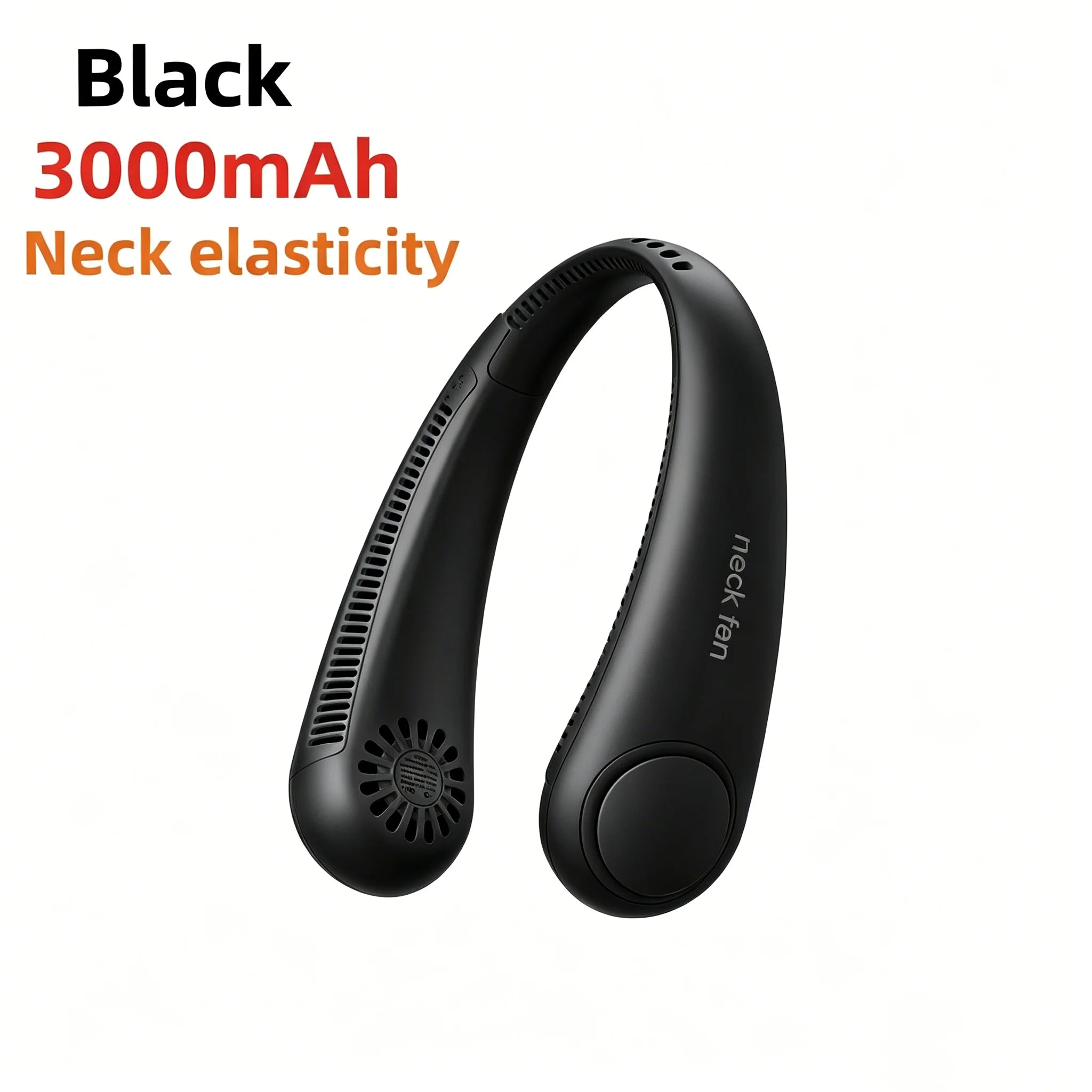 8000mAh USB Hanging Neck Fan Portable Bladeless Mini Rechargeable Mute LED Digital Display Electric Air Cooler Handheld