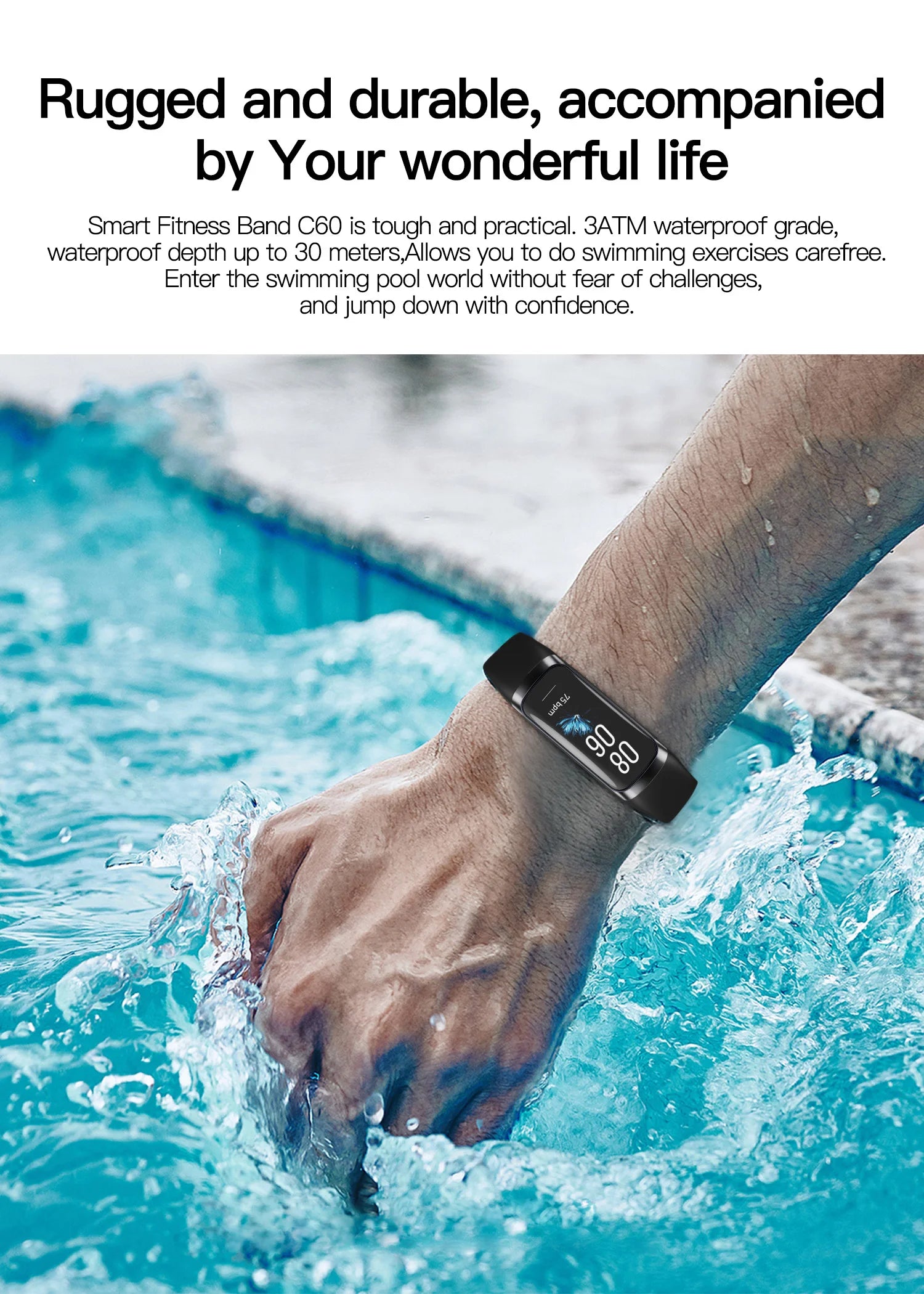 AMOLED Smartwatch Body Temperature Monitor Fitness Clock Sports 3ATM Waterproof Men Smart Watch Band for Women IOS Android 2026