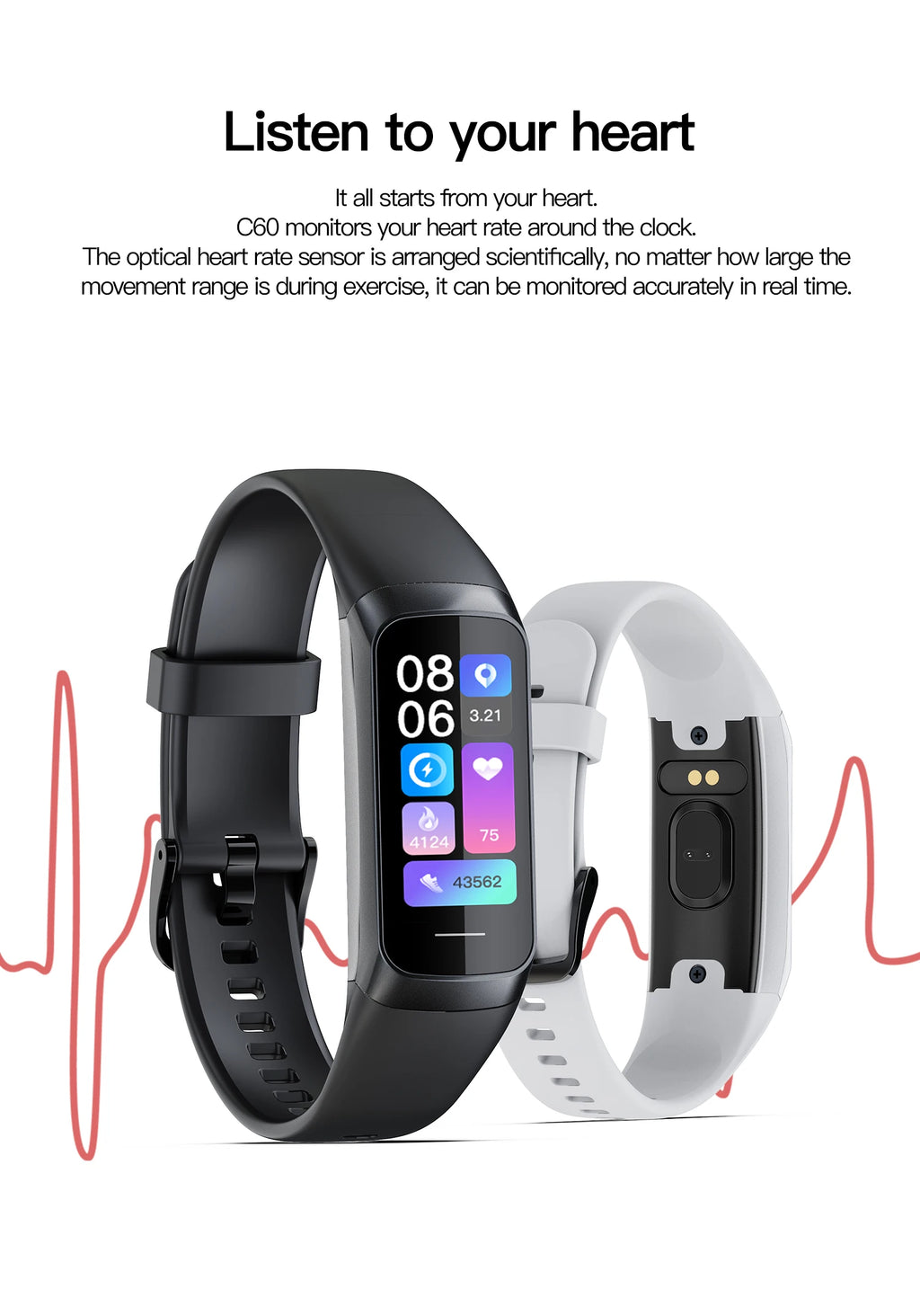 AMOLED Smartwatch Body Temperature Monitor Fitness Clock Sports 3ATM Waterproof Men Smart Watch Band for Women IOS Android 2026