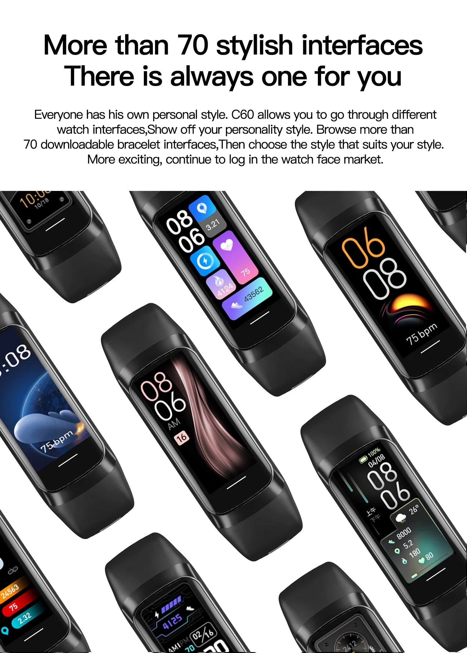 AMOLED Smartwatch Body Temperature Monitor Fitness Clock Sports 3ATM Waterproof Men Smart Watch Band for Women IOS Android 2026